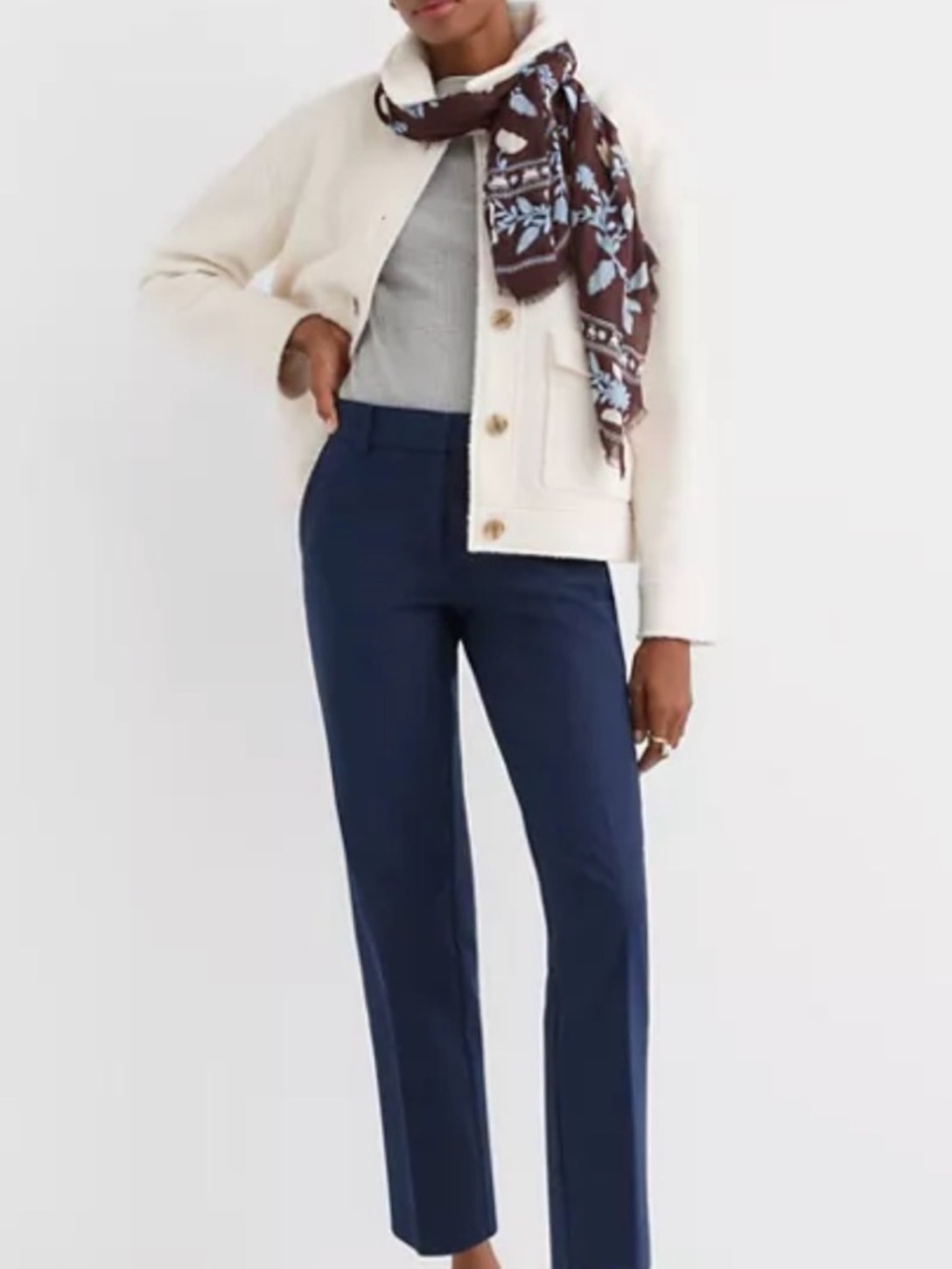 Loft Riviera Slim Pants In Doubleweave Size 4 - 2 Pair, Black & Navy